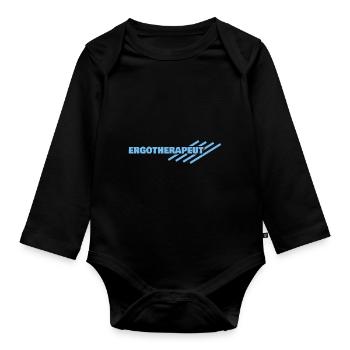 Arbeitsplatz Ergotherapeut - Baby Bio-Langarm-Body - Schwarz - Vorne