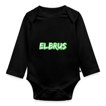 Trekking Elbrus - Organic Longsleeve Baby Bodysuit - black - Front