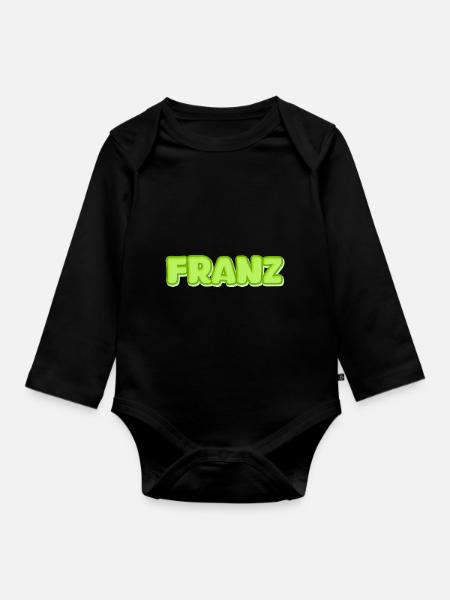 Franz Franz - Baby Bio-Langarm-Body - Schwarz