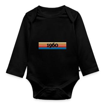 Witzig 1960 - Organic Longsleeve Baby Bodysuit - black - Front