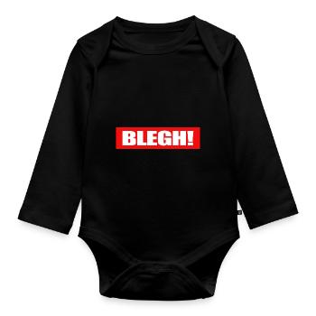 Live Laugh Blegh Heavy Metal Metalcore - Body Bébé bio manches longues - noir - Devant