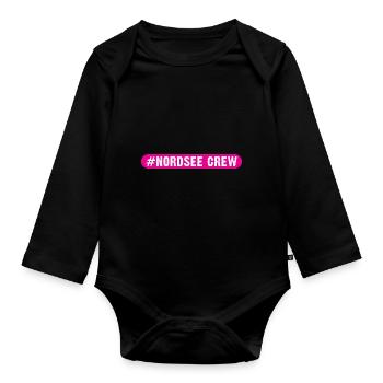 Équipage de la mer du Nord - Body Bébé bio manches longues - noir - Devant