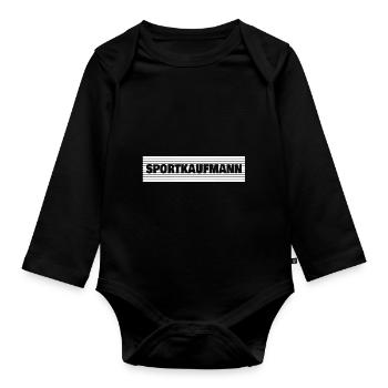 Beruf Sportkaufmann - Baby Bio-Langarm-Body - Schwarz - Vorne