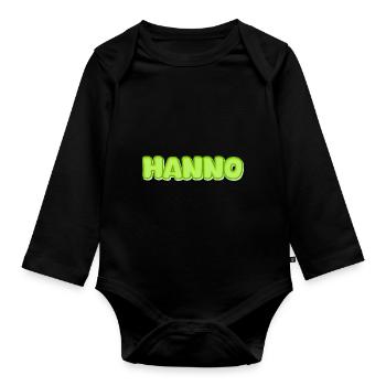 Hanno dans le rôle d’Hannon - Body Bébé bio manches longues - noir - Devant