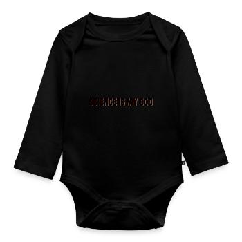 Atheismus - Baby Bio-Langarm-Body - Schwarz - Vorne