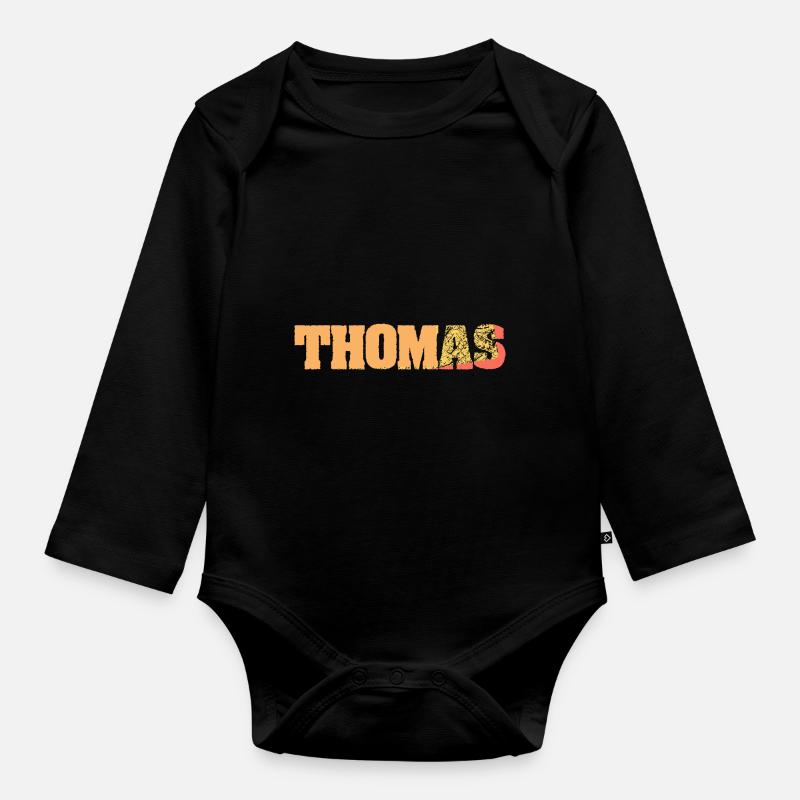 Thomas Thomas - Baby Bio-Langarm-Body - Schwarz