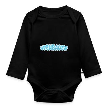 Constructeur de poêles - Body Bébé bio manches longues - noir - Devant