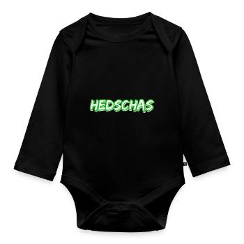 Hejaz as a trekking - Organic Longsleeve Baby Bodysuit - black - Front