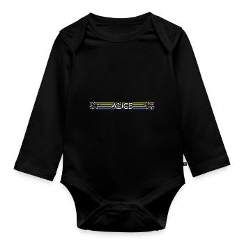 Cadeau pour Alice - Body Bébé bio manches longues - noir - Devant