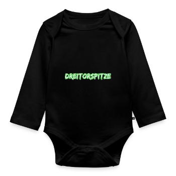 Trekking Dreitorspitze - Organic Longsleeve Baby Bodysuit - black - Front