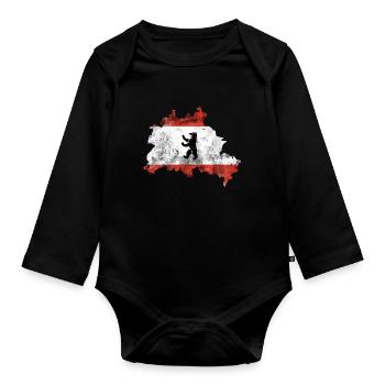 Berlin - Baby Bio-Langarm-Body - Schwarz - Vorne