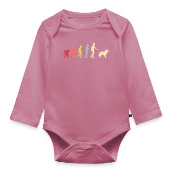 Tervuren belge - Body Bébé bio manches longues - mauve - Devant