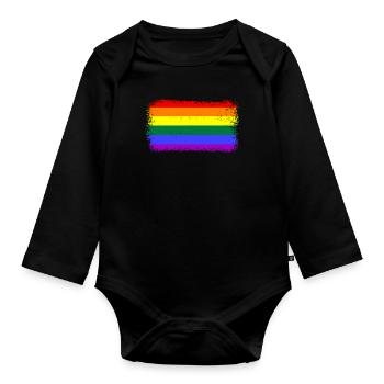 Lgbtq - Baby Bio-Langarm-Body - Schwarz - Vorne