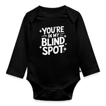 Blinde Blindheit Sehbehinderte Menschen - Baby Bio-Langarm-Body - Schwarz - Vorne