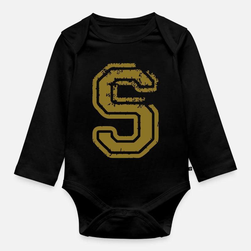 S - Baby Bio-Langarm-Body - Schwarz