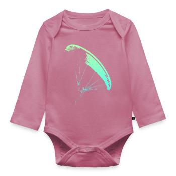 Parapente Nova CP - Body Bébé bio manches longues - mauve - Devant