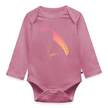 Parapente Nova CP - Body Bébé bio manches longues - mauve - Devant