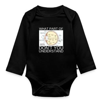 Ophthalmologist Optometrist Optometry And Optician - Organic Longsleeve Baby Bodysuit - black - Front