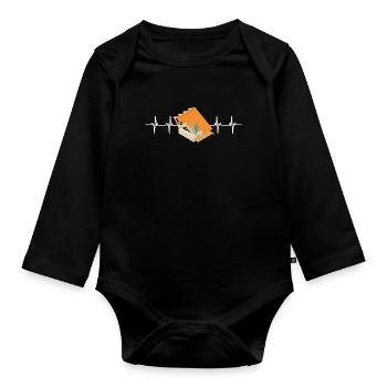 Couvreur Entrepreneur en toiture Travailleur de la construction - Body Bébé bio manches longues - noir - Devant