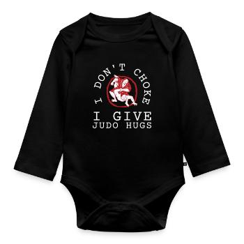 Judo Judoka Jiu Jitsu And Taekwondo Martial Arts - Baby Bio-Langarm-Body - Schwarz - Vorne