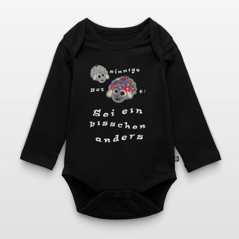 Sei ein bisschen anders Baby Bio-Langarm-Body