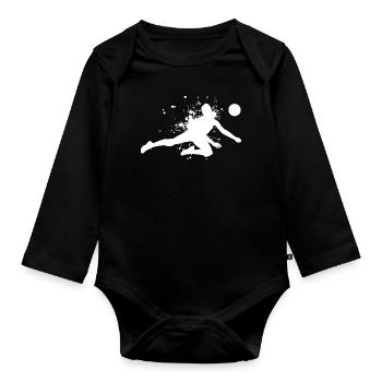 VolleyballEr Volley Volley Féminin Hommes - Body Bébé bio manches longues - noir - Devant