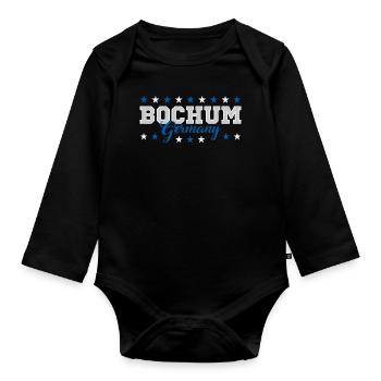 Bochum - Baby Bio-Langarm-Body - Schwarz - Vorne