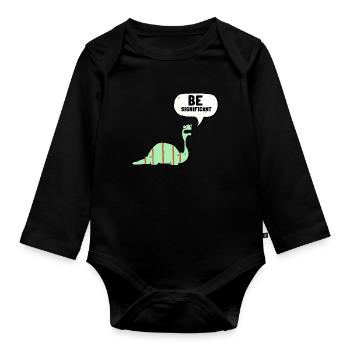 Normal Distribution Statistician Data Scientist - Baby Bio-Langarm-Body - Schwarz - Vorne