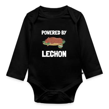 Latino Cuban Cuba Baseball - Baby Bio-Langarm-Body - Schwarz - Vorne