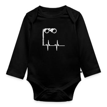 Tenor Singer Choir Vocalist Theatre Student, Opera - Baby Bio-Langarm-Body - Schwarz - Vorne
