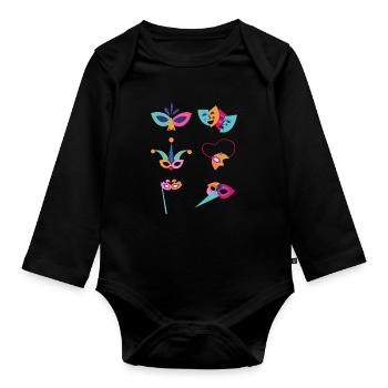 Tenor Singer Choir Vocalist Theatre Student, Opera - Baby Bio-Langarm-Body - Schwarz - Vorne