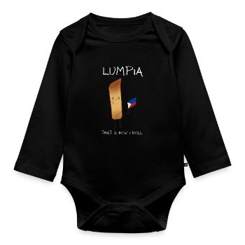 Filipino Pride Pinoy Spring Roll Lumpia Thats How - Baby Bio-Langarm-Body - Schwarz - Vorne
