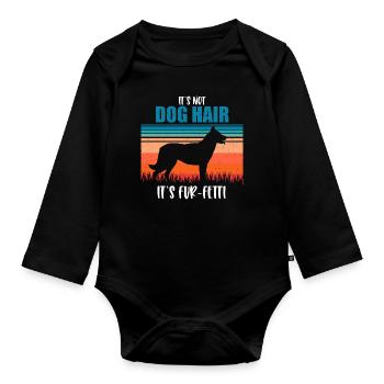 Beauceron - Organic Longsleeve Baby Bodysuit - black - Front
