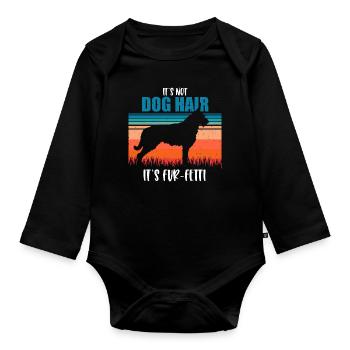 Berger de Picardie - Berger Picard - Baby Bio-Langarm-Body - Schwarz - Vorne