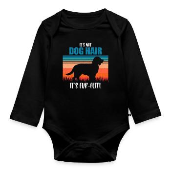 Boykin Spaniel - Organic Longsleeve Baby Bodysuit - black - Front