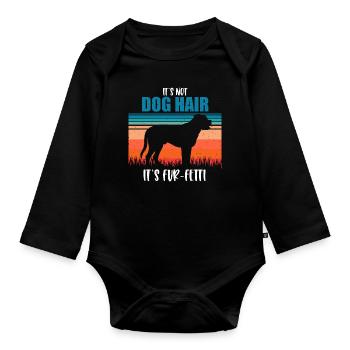 Bullmastiff - Organic Longsleeve Baby Bodysuit - black - Front