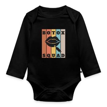 Botox Plastic Surgery And Aesthetic Nurse Injector - Organic Longsleeve Baby Bodysuit - black - Front