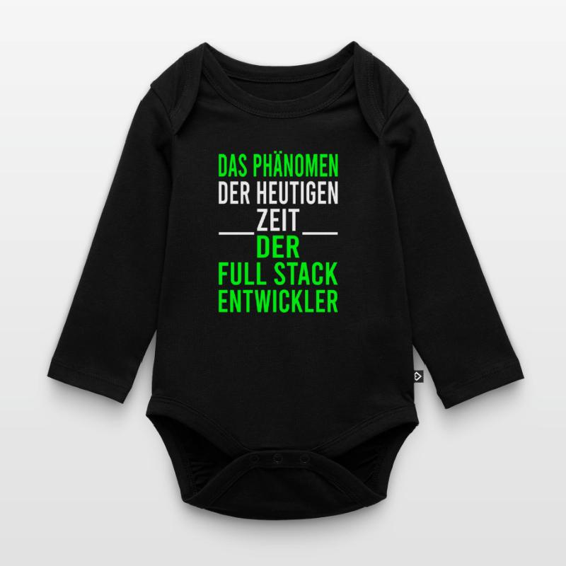 Informatik Programmierer Full Stack Entwickler Baby Bio-Langarm-Body