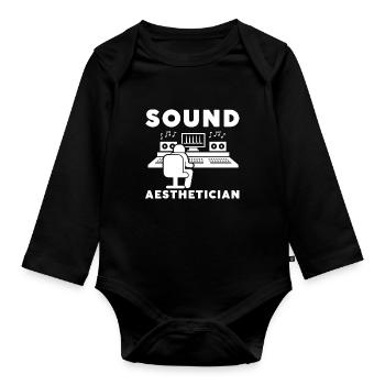 I'll Be At My Desk- Sound Engineer Recording - Baby Bio-Langarm-Body - Schwarz - Vorne
