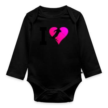 Herren Slopestyle Ski Freestyle Ski Jumping - Baby Bio-Langarm-Body - Schwarz - Vorne