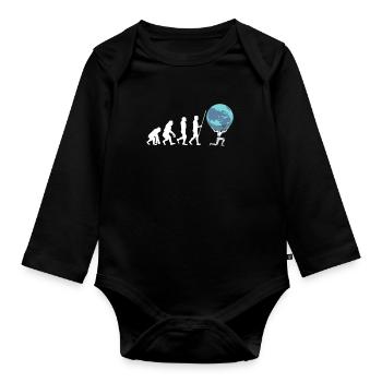 Artificial Intelligence Ai Chat - Baby Bio-Langarm-Body - Schwarz - Vorne