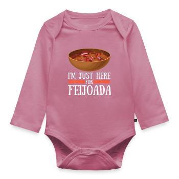 Brazil Brazilian Pork Bean Stew Feijoada - Baby Bio-Langarm-Body - Mauve - Vorne