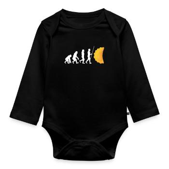 Raviolis grillés à St. Louis - Body Bébé bio manches longues - noir - Devant