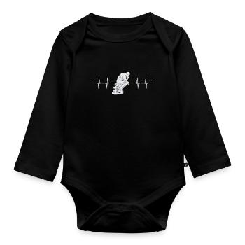 Débat philosophique Sentiment philoslothique - Body Bébé bio manches longues - noir - Devant