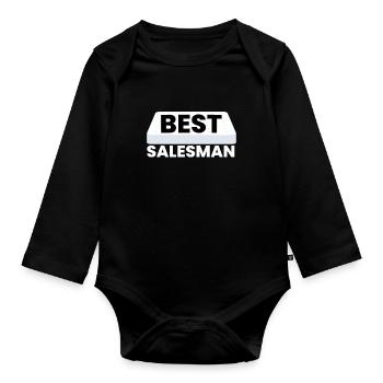 Meilleur vendeur de matelas de lit Docteur - Body Bébé bio manches longues - noir - Devant