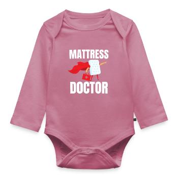 Meilleur vendeur de matelas de lit Docteur - Body Bébé bio manches longues - mauve - Devant