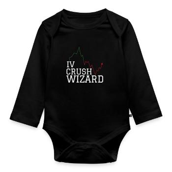 Volatility Options Trading Trader - Organic Longsleeve Baby Bodysuit - black - Front