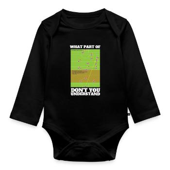 Irish Dublin Hurling - Baby Bio-Langarm-Body - Schwarz - Vorne