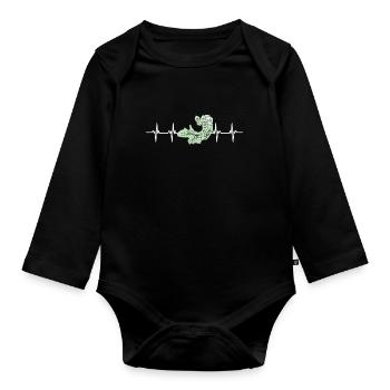 Argentina Flag Salta - Baby Bio-Langarm-Body - Schwarz - Vorne