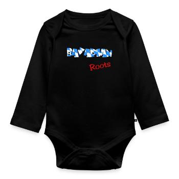 Bavarian Roots - Baby Bio-Langarm-Body - Schwarz - Vorne